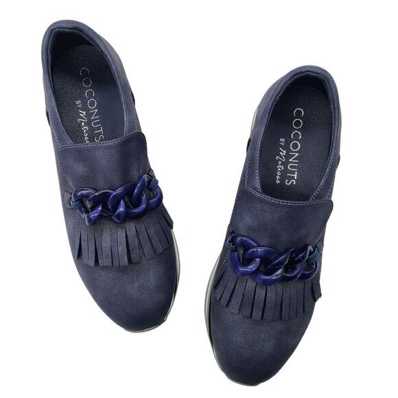 COCONUTS by Matisse Bess Platform Loafers Womens Navy Blue Size 7 NEW - Picture 3 of 8
